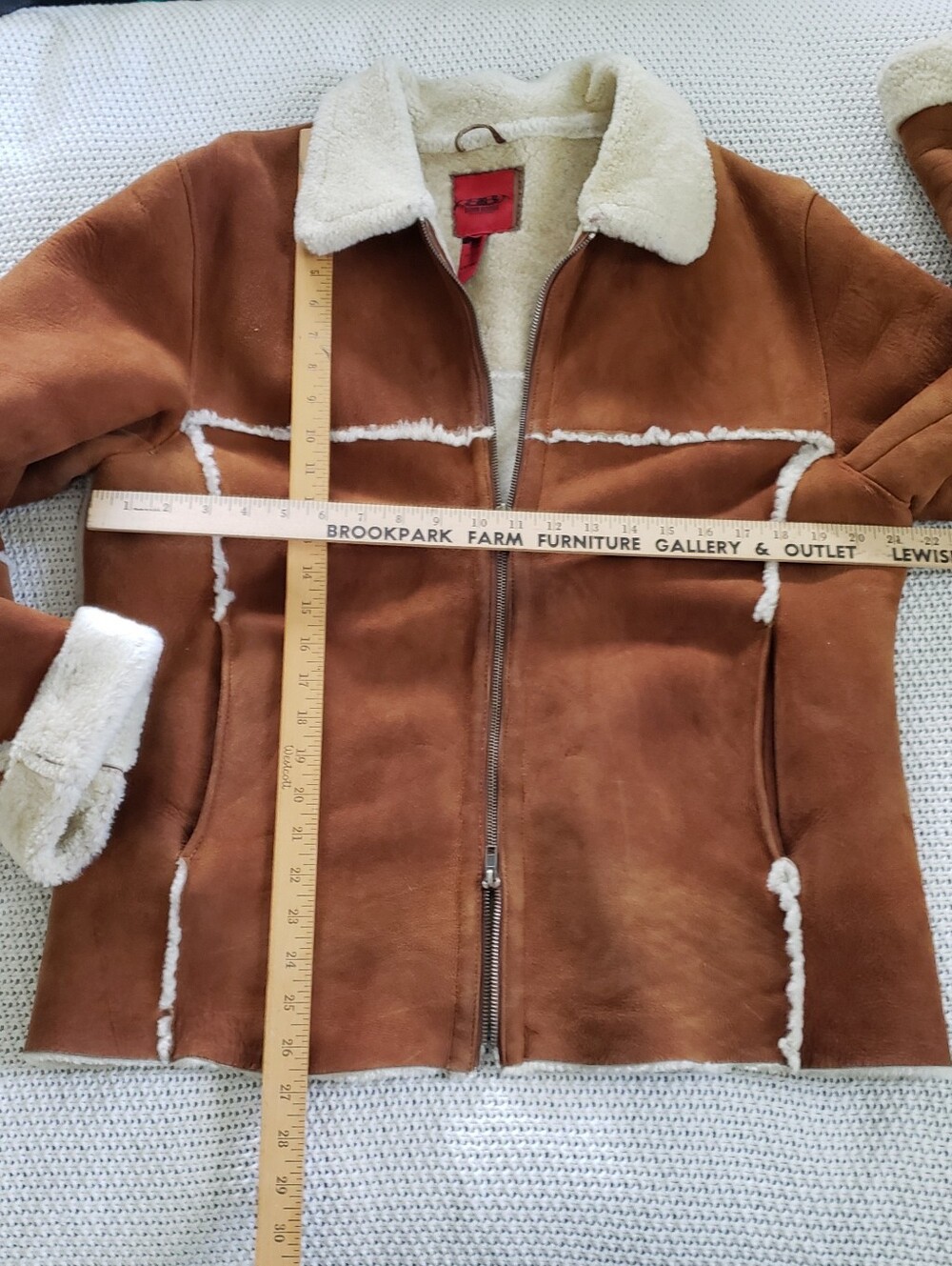 Bomb Boogie Shearling Suede Jacket Vintage Made Romania